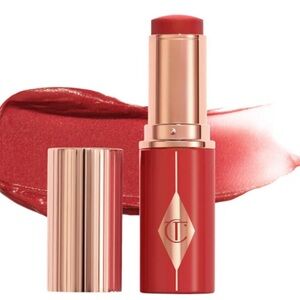 NEW✅ Charlotte Tilbury Unreal Lip + Cheek Glow Blush Stick with Hyaluronic Acid